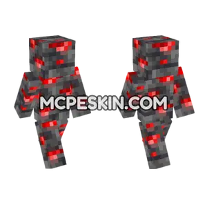 Deepslate Redstone Ore Minecraft Bedrock skin