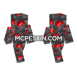 Deepslate Redstone Ore Minecraft Bedrock skin