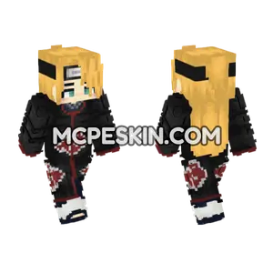 Deidara Sempai Minecraft Bedrock skin