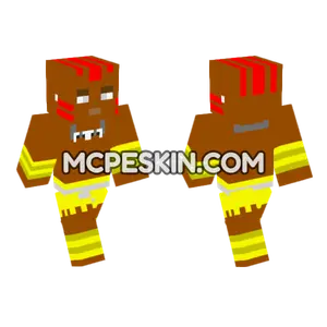 Dhalsim Street Fighter II Minecraft Bedrock skin