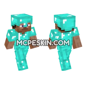 Diamond Armor Steve Minecraft Bedrock skin