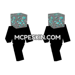 Diamond Ore Skin Minecraft Bedrock skin