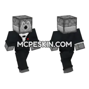 Dispenser Tuxedo Man Minecraft Bedrock skin