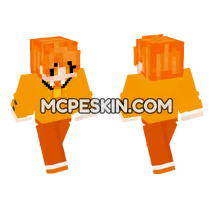 Dogday Orange Outfit Minecraft Bedrock skin