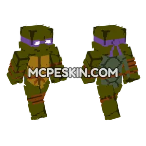 Donatello TMNT 2003 Minecraft Bedrock skin