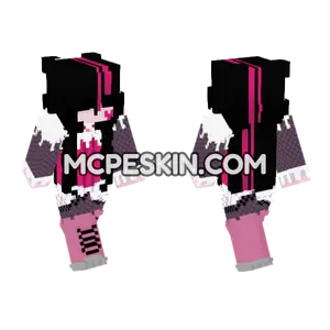 Draculura Pink Dress Minecraft Bedrock skin