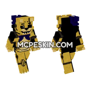 Drawkill Golden Freddy Fredbear Bot Minecraft Bedrock skin