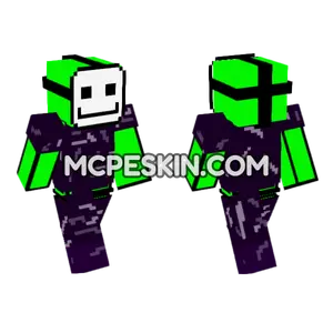 Dream Wearing Obsidian Armour Minecraft Bedrock skin