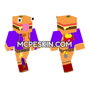 Durrr Burger Guy Minecraft Bedrock skin