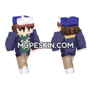 Dustin Season 1 Minecraft Bedrock skin