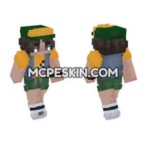 Dustin Season 3 Minecraft Bedrock skin