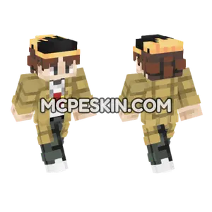 Dustin Season 5 Minecraft Bedrock skin