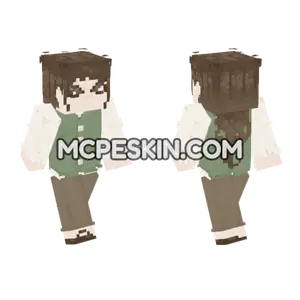Earthy Cottagecore Vest Outfit Minecraft Bedrock skin