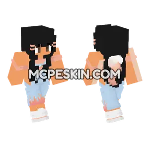 Eev In Fox Overalls Minecraft Bedrock skin