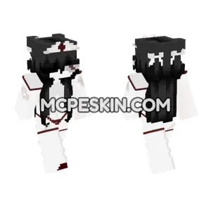 Egirl Nurse Skin Minecraft Bedrock skin