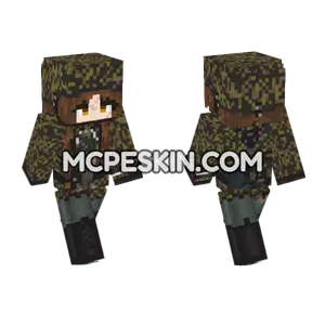 Eichenlaubmuster Parka Fem Minecraft Bedrock skin