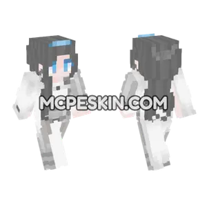 Elara White Outfit Minecraft Bedrock skin