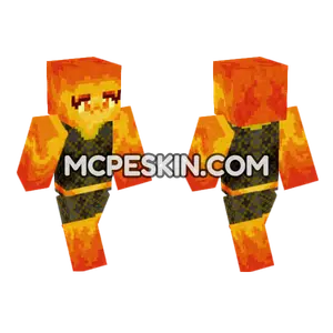Elemental Ember Skin Minecraft Bedrock skin