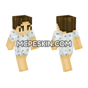Eleven Hospital Gown Minecraft Bedrock skin