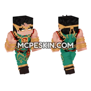 Emerald Warrior Minecraft Bedrock skin