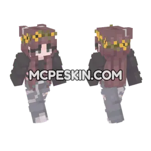 Emilly Flower Crown Minecraft Bedrock skin