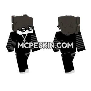 Emo Boy With Glasses Minecraft Bedrock skin