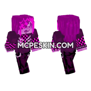 Emo Scene Girl Missing Textures Minecraft Bedrock skin