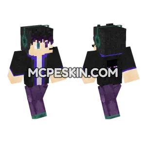 Ender Gamer Minecraft Bedrock skin