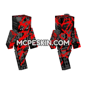 Endo Custom Red Rap Minecraft Bedrock skin