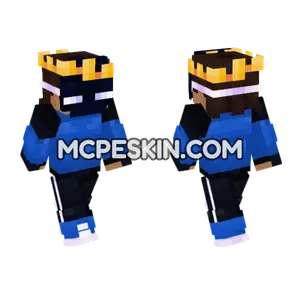 Epaxialfx Blue Outfit Minecraft Bedrock skin