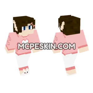 Ewroon Cutesy Pyjamas Skin Minecraft Bedrock skin