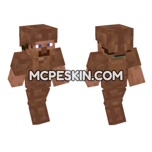 Fake Leather Steve Minecraft Bedrock skin
