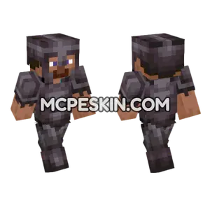 Fake Netherite Steve Minecraft Bedrock skin