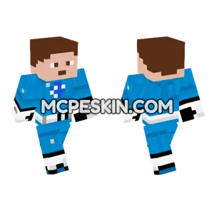 Fantastic Blue Outfit Minecraft Bedrock skin