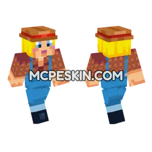 Farm Girl Minecraft Bedrock skin