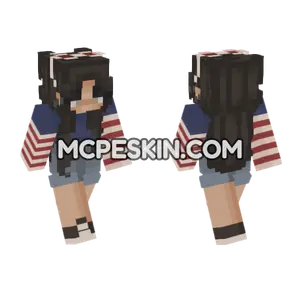 Fashion Player Skin 9 Minecraft Bedrock skin