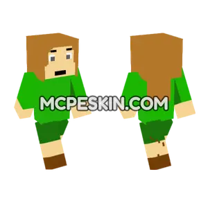 Female Baldi Minecraft Bedrock skin
