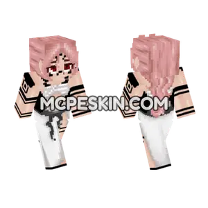 Female Sukuna Minecraft Bedrock skin