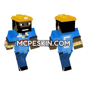 Fierik Blue Outfit Minecraft Bedrock skin