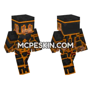 Fiery Warrior Minecraft Bedrock skin