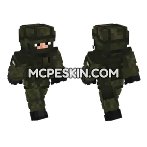 Finland Army Soldier Minecraft Bedrock skin