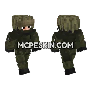 Finland Army Soldier Minecraft Bedrock skin