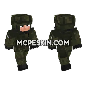 Finland Army Soldier Minecraft Bedrock skin