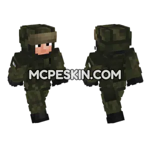Finland Army Soldier Minecraft Bedrock skin
