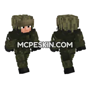 Finland Army Soldier V5 Minecraft Bedrock skin