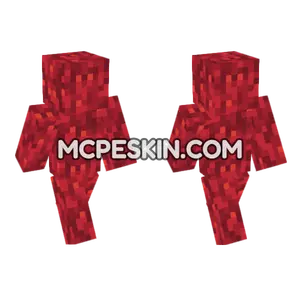 Fire Coral Block Minecraft Bedrock skin