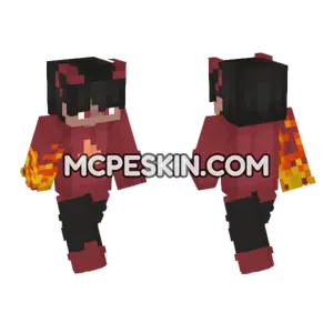 Fireboy Skin Minecraft Bedrock skin
