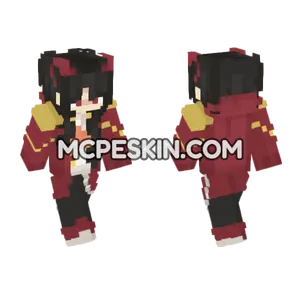 Firegirl Skin Minecraft Bedrock skin