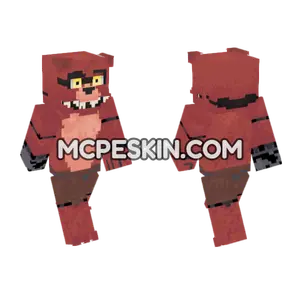Fixed Withered Foxy Minecraft Bedrock skin