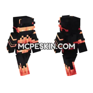 Flame Demon Skin Minecraft Bedrock skin